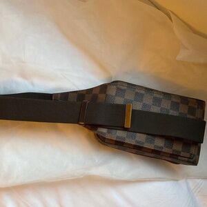 authentic Damier ebene Lv Geronimo sling bag
